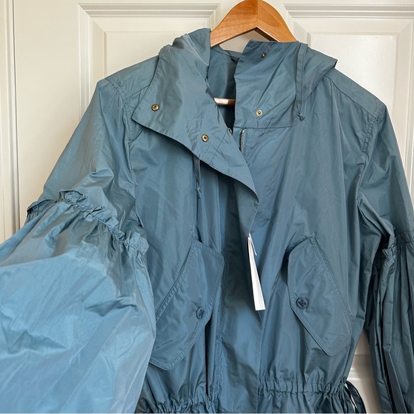 Sold!on Ebay Runway MaxMara Label-cut Miki Silk HoodedTaffeta Parka Jacket Sz:Xs - Picture 14 of 17